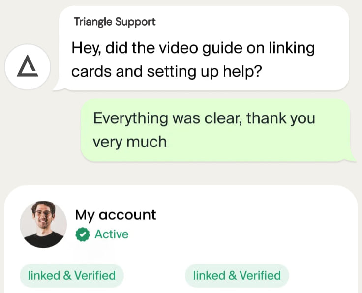 At Triangle, we know how to work with cards